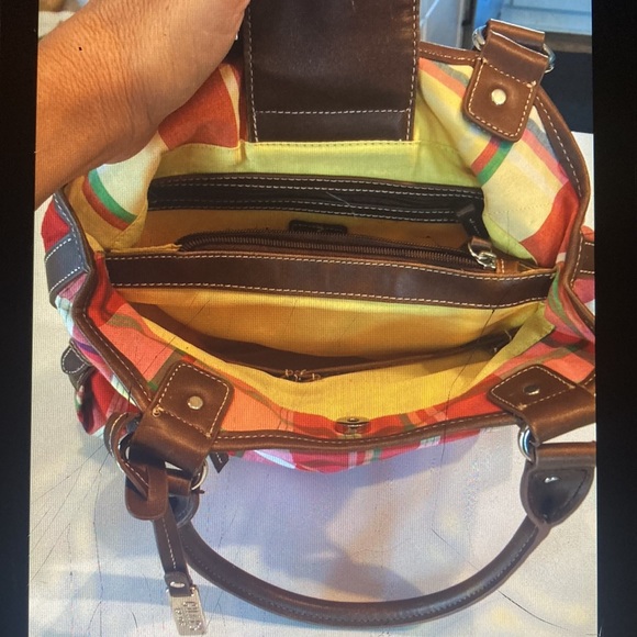 Cute print plaid shoulder bag Like new - Picture 3 of 5